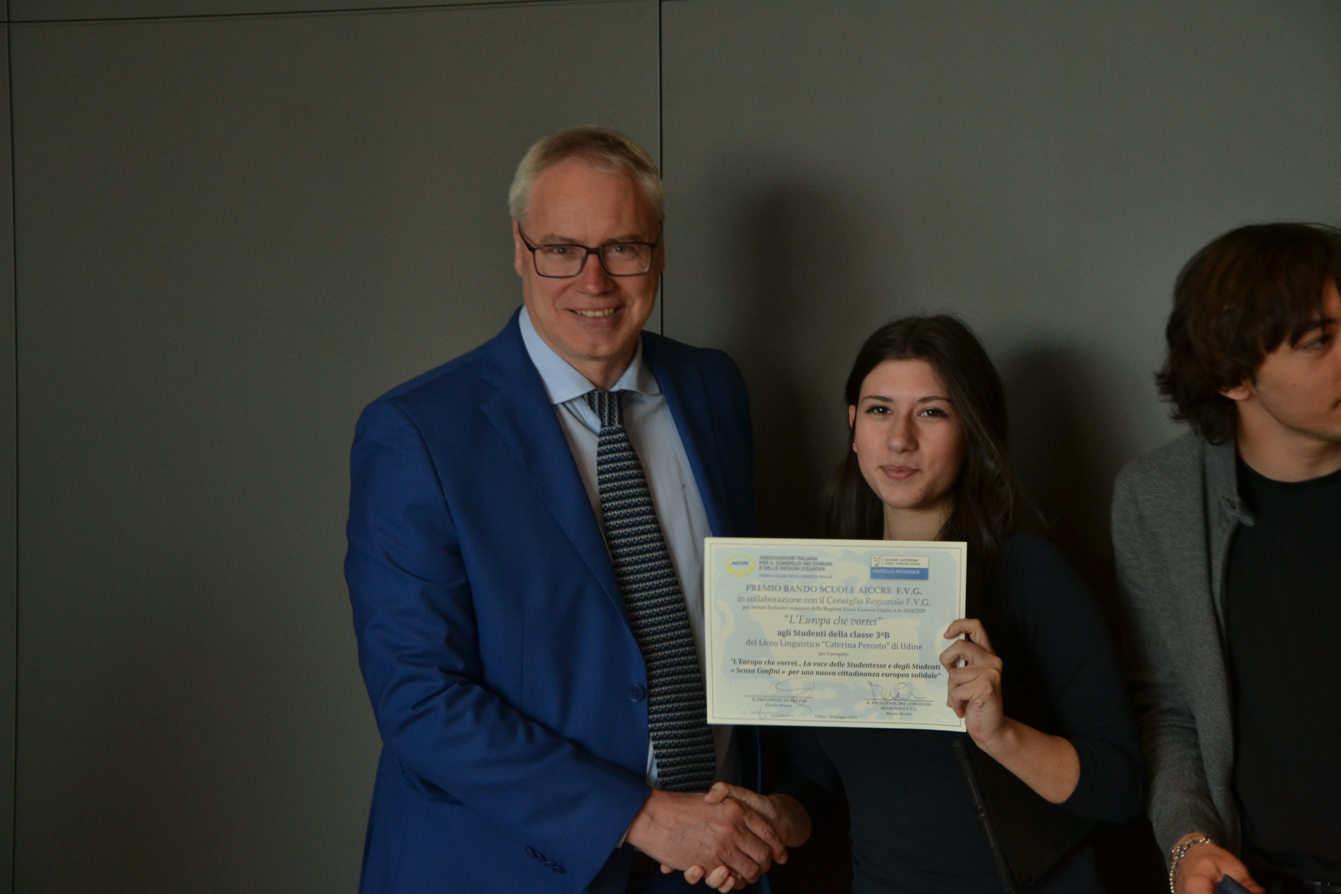 FVG-UE. BORDIN A PREMIAZIONI AICCRE: GIOVANI SIANO CITTADINI ATTIVI